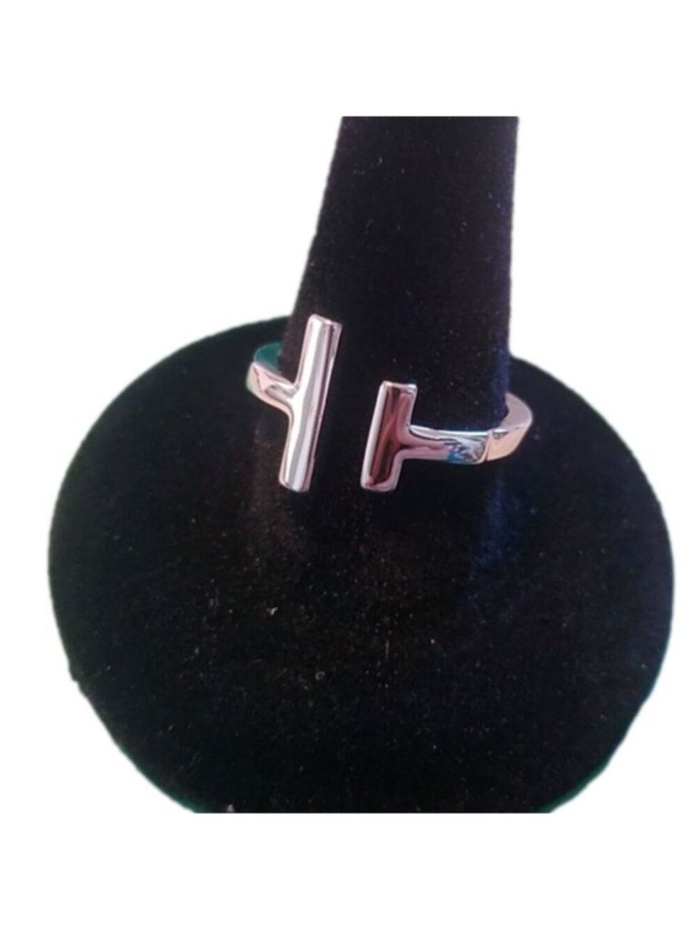 Sterling Silver Double Bar Ring 925, size 7